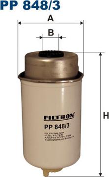 Filtron PP848/3 - Паливний фільтр avtolavka.club