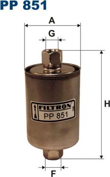 Filtron PP851 - Паливний фільтр avtolavka.club