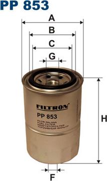 Filtron PP853 - Паливний фільтр avtolavka.club