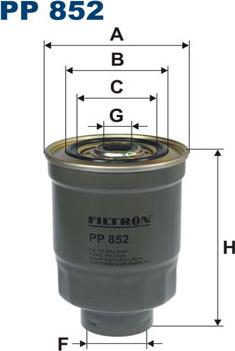 Filtron PP852 - Паливний фільтр avtolavka.club