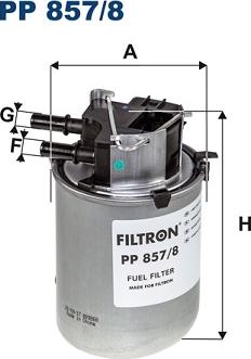 Filtron PP857/8 - Паливний фільтр avtolavka.club