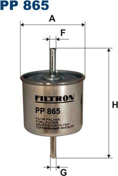 Filtron PP865 - Паливний фільтр avtolavka.club