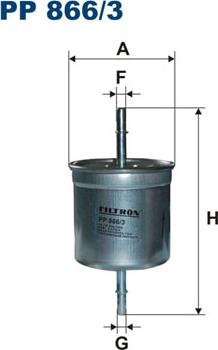 Filtron PP866/3 - Паливний фільтр avtolavka.club