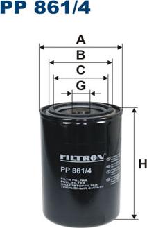 Filtron PP861/4 - Паливний фільтр avtolavka.club