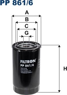 Filtron PP861/6 - Паливний фільтр avtolavka.club