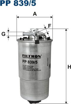 Filtron PP839/5 - Паливний фільтр avtolavka.club