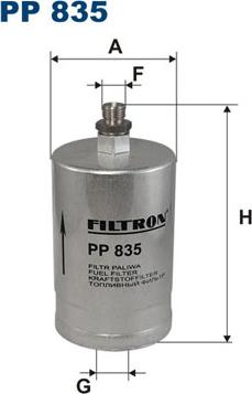 Filtron PP835 - Паливний фільтр avtolavka.club