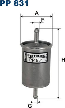 Filtron PP831 - Паливний фільтр avtolavka.club