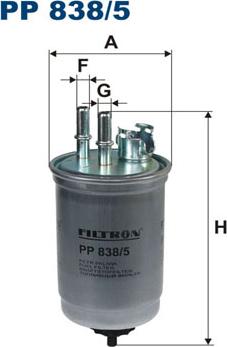 Filtron PP838/5 - Паливний фільтр avtolavka.club