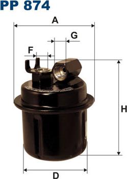 Filtron PP874 - Паливний фільтр avtolavka.club