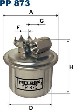 Filtron PP873 - Паливний фільтр avtolavka.club