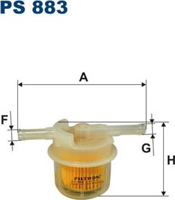 Filtron PS883 - Паливний фільтр avtolavka.club