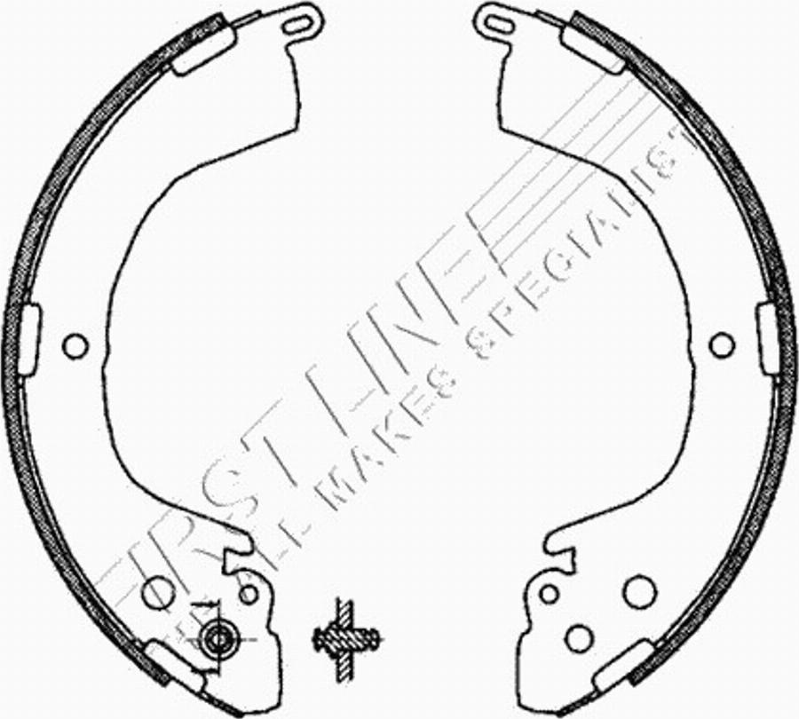 First Line FBS606 - Комплект гальм, барабанний механізм avtolavka.club
