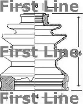 First Line FCB2608 - Пильник, приводний вал avtolavka.club