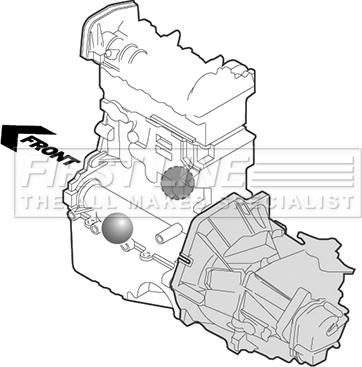 First Line FEM4129 - Подушка, підвіска двигуна avtolavka.club