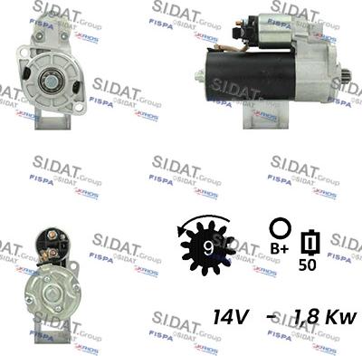 Fispa S12BH0255A2 - Стартер avtolavka.club