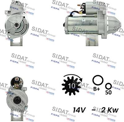 Fispa S12VA0010A2 - Стартер avtolavka.club