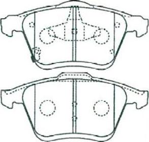 Blue Print ADT54287 - Гальмівні колодки, дискові гальма avtolavka.club