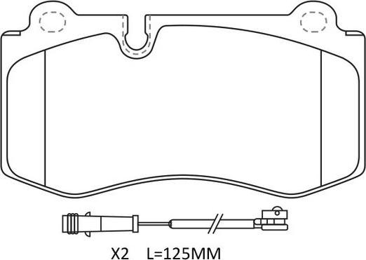 FIT FP1223E - Гальмівні колодки, дискові гальма avtolavka.club