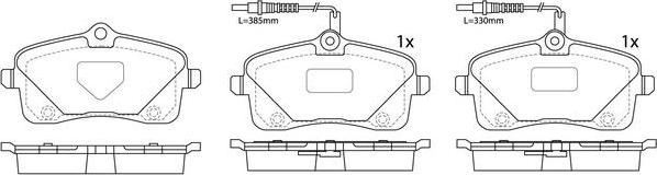 FIT FP2343E - Гальмівні колодки, дискові гальма avtolavka.club