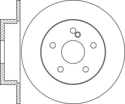 DJ Parts BD2155 - Гальмівний диск avtolavka.club