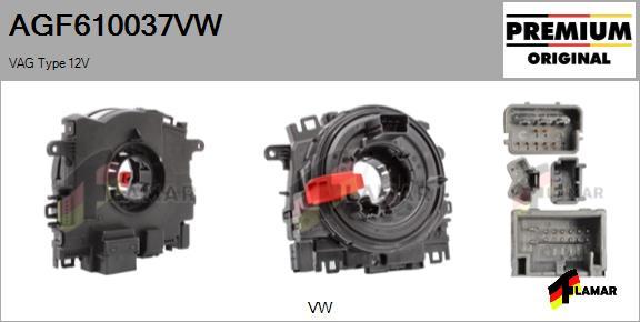 FLAMAR AGF610037VW
 - Вита пружина, подушка безпеки avtolavka.club