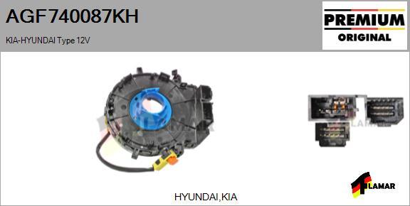 FLAMAR AGF740087KH
 - Вита пружина, подушка безпеки avtolavka.club