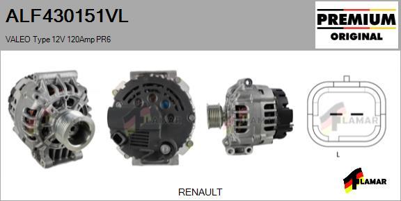 FLAMAR ALF430151VL - Генератор avtolavka.club