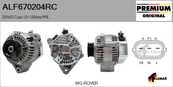 FLAMAR ALF670204RC - Генератор avtolavka.club