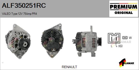 FLAMAR ALF350251RC - Генератор avtolavka.club