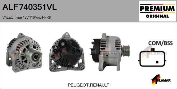 FLAMAR ALF740351VL - Генератор avtolavka.club