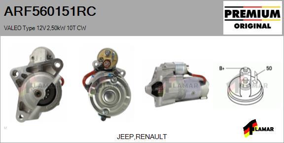 FLAMAR ARF560151RC - Стартер avtolavka.club