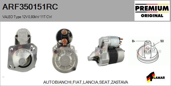 FLAMAR ARF350151RC - Стартер avtolavka.club