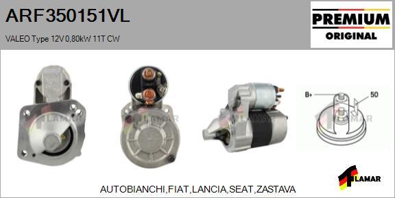 FLAMAR ARF350151VL - Стартер avtolavka.club