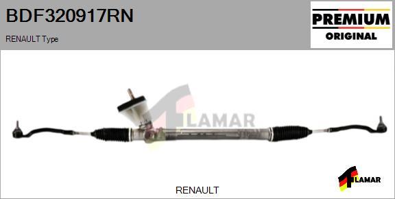 FLAMAR BDF320917RN - Рульовий механізм, рейка avtolavka.club
