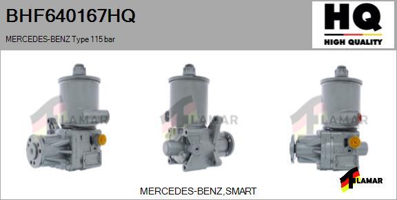 FLAMAR BHF640167HQ - Гідравлічний насос, рульове управління, ГУР avtolavka.club