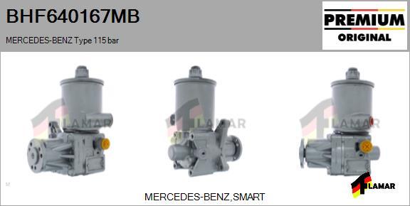 FLAMAR BHF640167MB - Гідравлічний насос, рульове управління, ГУР avtolavka.club