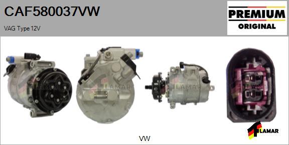 FLAMAR CAF580037VW - Компресор, кондиціонер avtolavka.club