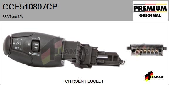 FLAMAR CCF510807CP
 - Перемикач управління, сист. регулювання швидкості avtolavka.club