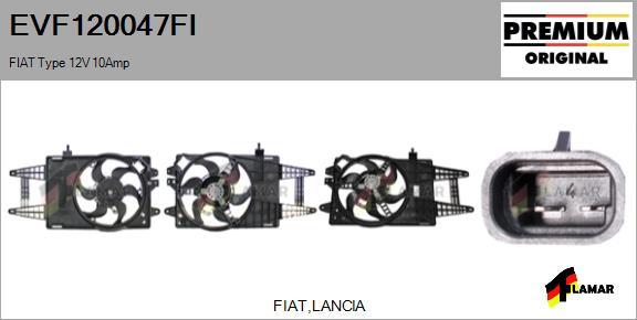 FLAMAR EVF120047FI - Електродвигун, вентилятор радіатора avtolavka.club