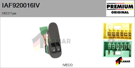 FLAMAR IAF920016IV
 - Вимикач, стеклолод'емнік avtolavka.club