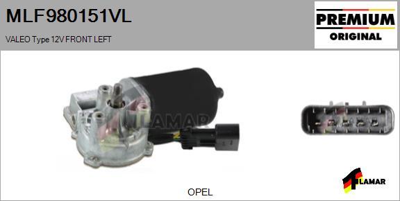 FLAMAR MLF980151VL - Двигун склоочисника avtolavka.club