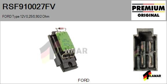 FLAMAR RSF910027FV - Опір, реле, вентилятор салону avtolavka.club