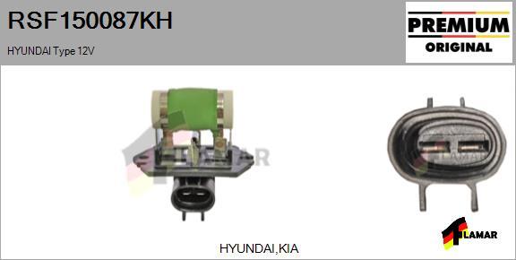FLAMAR RSF150087KH
 - Додатковий резистор, електромотор - вентилятор радіатора avtolavka.club