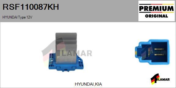 FLAMAR RSF110087KH - Опір, реле, вентилятор салону avtolavka.club