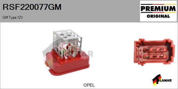 FLAMAR RSF220077GM
 - Опір, реле, вентилятор салону avtolavka.club