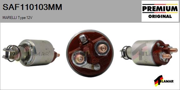 FLAMAR SAF110103MM - Тягове реле, стартер avtolavka.club