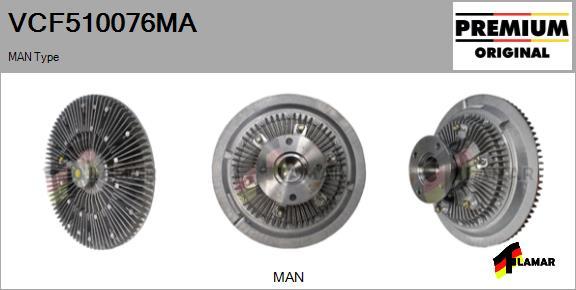 FLAMAR VCF510076MA - Зчеплення, вентилятор радіатора avtolavka.club