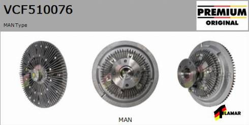 FLAMAR VCF510076
 - Зчеплення, вентилятор радіатора avtolavka.club