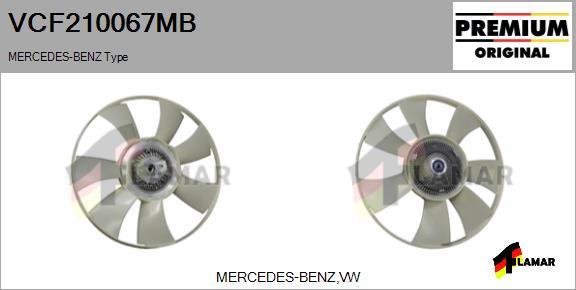 FLAMAR VCF210067MB - Зчеплення, вентилятор радіатора avtolavka.club